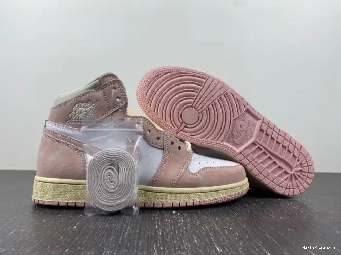 MaikeSneakers FD2596-600 Pink Jordan Washed High OG (Women's) 1 Air Retro 0506